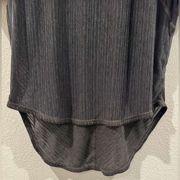 Prana Helani Lightweight Mesh Striped Short Sleeve Grey Athletic Yoga Top Small - Picture 7 of 16